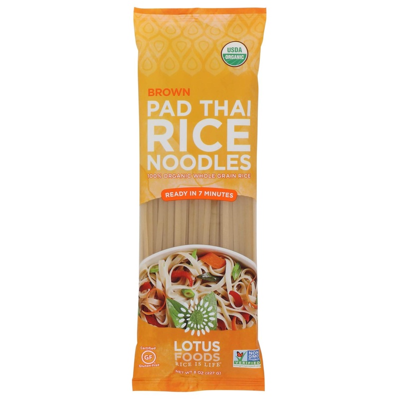 Lotus Foods Organic Brown Rice Pad Thai Noodles 8 oz – Gluten-Free & Non-GMO