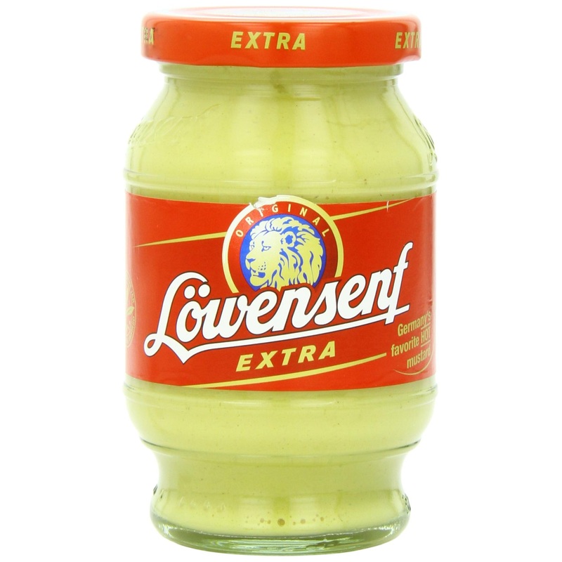 Lowensenf Extra Hot Mustard in Jar – 9.3 oz | Premium Quality