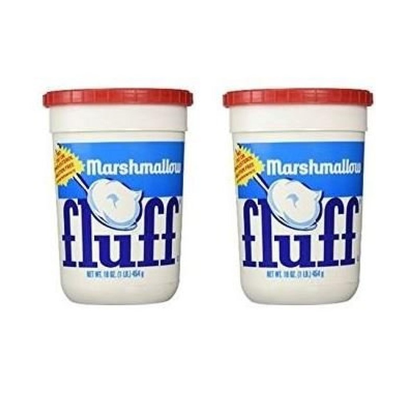 Marshmallow Fluff 16 oz Plastic Tub – Pack of 2 | Delicious Spread for S’mores and Sandwiches