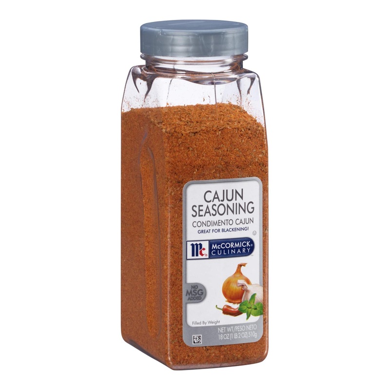 McCormick Culinary Cajun Seasoning  18 oz – One 18 Ounce Container of Cajun Seasoning Mix  Made to Enhance Catfish  Crawfish  Jambalaya  Gumbo and More 1.12 Pound (Pack of 1)