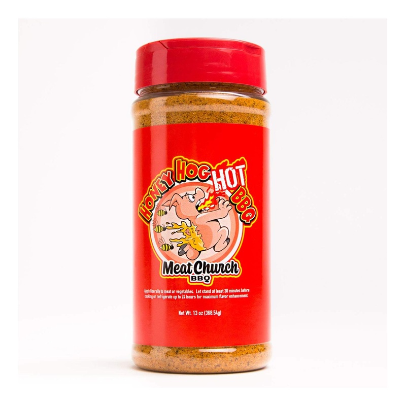 Meat Church Honey Hog Hot BBQ Rub 13oz – Premium Seasoning for Grilling and Smoking – 1 Pack