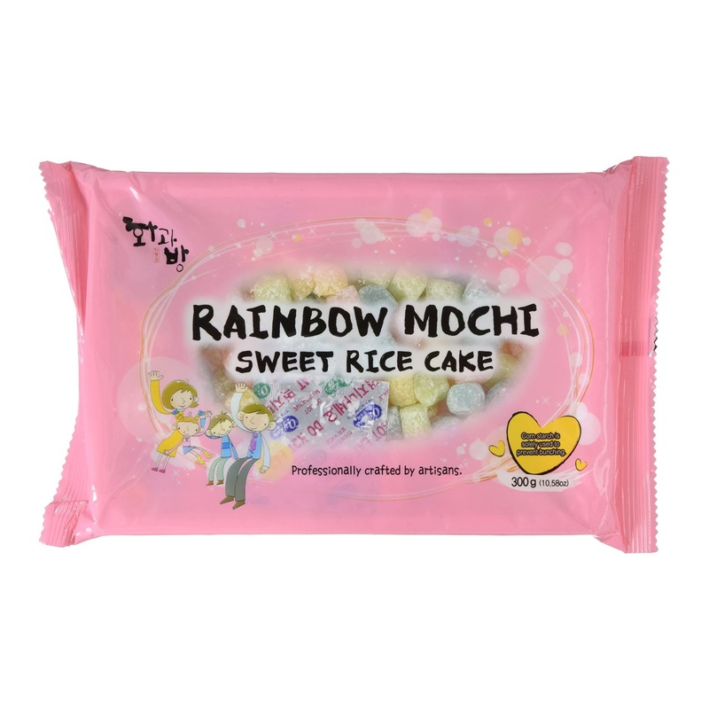 Mini Rainbow Mochi Sweet Rice Cakes 300g – 10.58oz