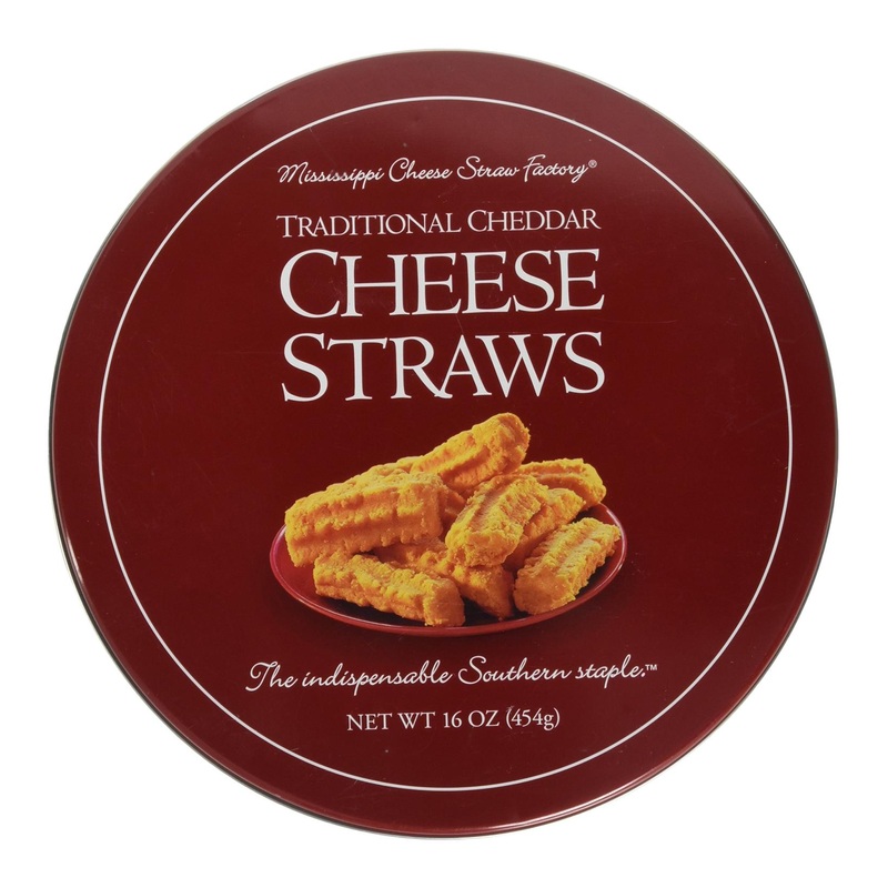 Mississippi Cheese Straw Factory Traditional Cheddar Cheese Straws Gift Tin 16oz – Gourmet Snack