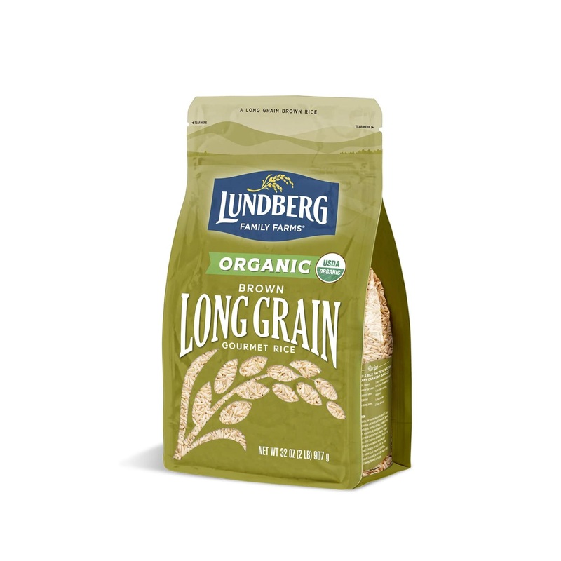 Organic Lundberg Brown Long Grain Rice – High Fiber & Gluten-Free USDA Certified (32 oz)