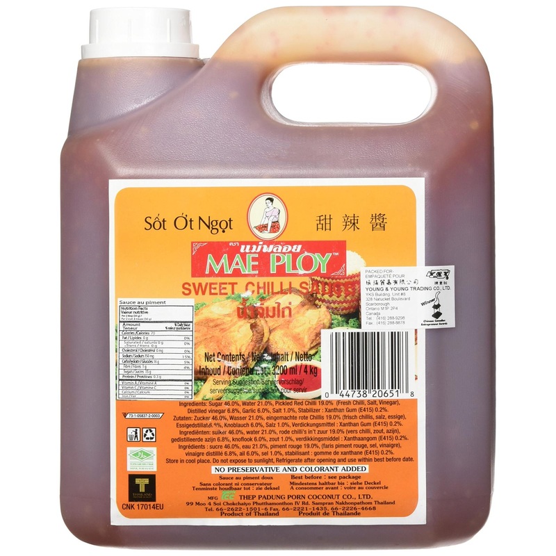 Thai Sweet Chilli Sauce 108oz Jug – Versatile Dipping Sauce by Mae Ploy