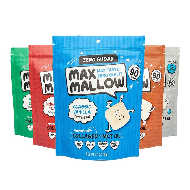 Max Sweets Snacks Low Carb Keto Variety Pack – Max Mallows, Diabetic Diet Friendly, Gluten Free, Soy Free, Zero Sugar, Non-GMO – 6 Pack (20.3 oz)