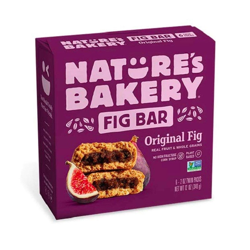 Nature’s Bakery Whole Wheat Fig Bars Original Fig Vegan Non-GMO Snack Bar – 6 Twin Packs