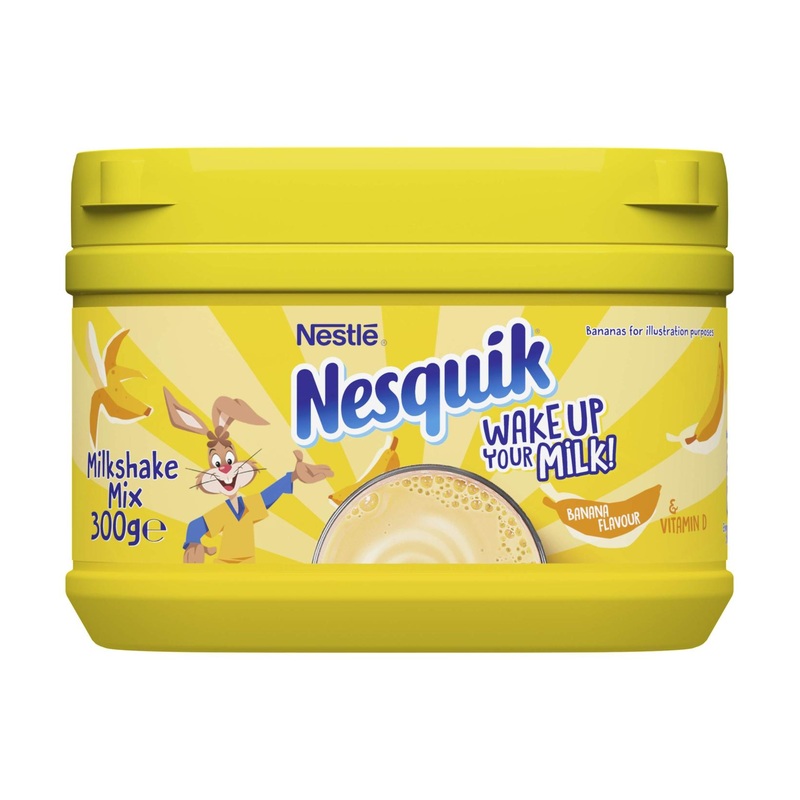 Nesquik Banana Flavour Milkshake Powder 300g (Pack of 5) – Delicious and Convenient Beverage Mix