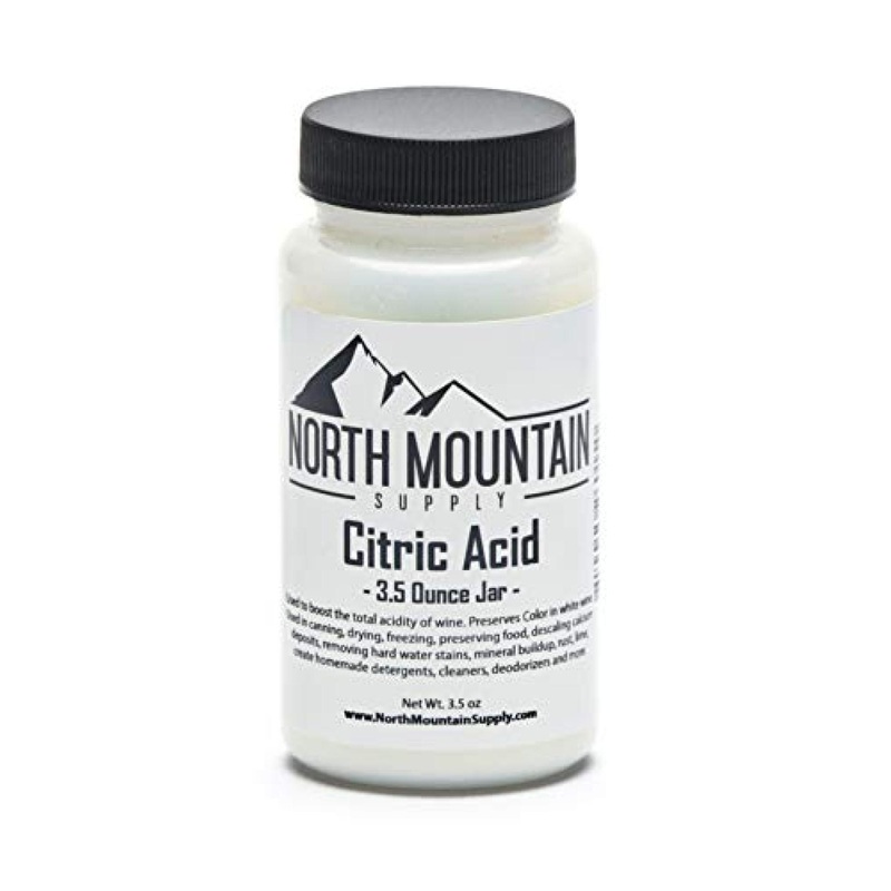 North Mountain Supply CA-3.5oz Pure Food Grade Citric Acid – 3.5 Ounce Jar