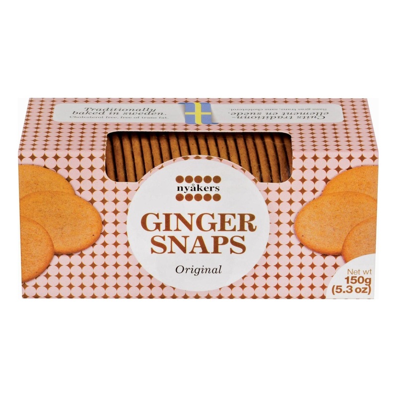 Nyakers Swedish Ginger Snaps 150g – Original Flavor | Authentic Swedish Cookie