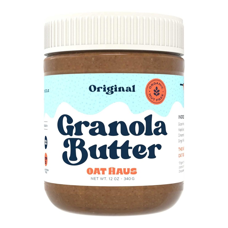 Oat Haus Organic Original Granola Butter | 12 oz Jar | Peanut-free, Almond & Tree-Nut Free | School-Safe & Top 8 Allergen Free | Sunflower Seed & Cookie Butter Alternative