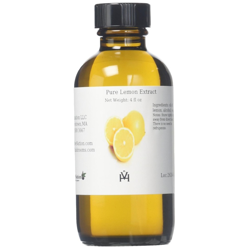 OliveNation Pure Lemon Extract – Tart Lemony Flavor for Baking – 4 oz | Terpeneless, PG Free, Non-GMO, Gluten Free, Kosher, Vegan