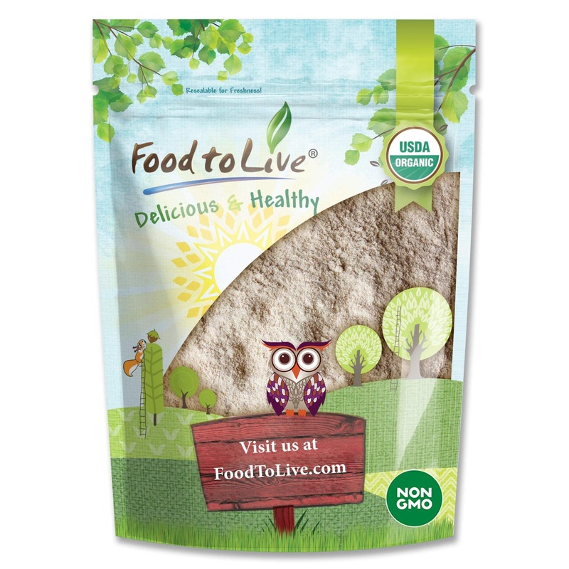 Organic Barley Flour 4 Pounds Non-GMO Stone Ground Fine Kosher Vegan Bulk – Rich in Fiber, Ideal for Baking & Flour Blends – Product of USA (4 lb)