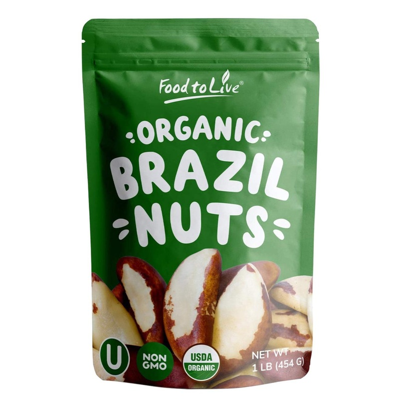 Organic Brazil Nuts 1lb – Non-GMO, Raw, Whole, Unsalted, Kosher – Vegan, Keto, Paleo Friendly – Bulk Trail Mix Snack – Selenium-Rich Superfood