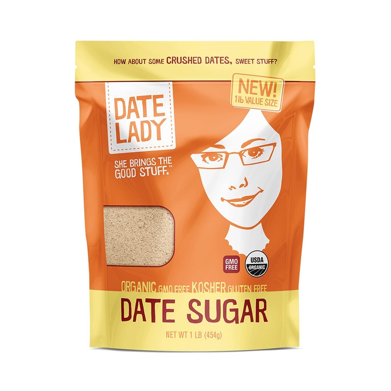 Organic Date Sugar 1 lb – Vegan, Paleo, Gluten-free & Kosher – 100% Ground Dates – Sugar Substitute for Baking – Contains Fiber – 1 Bag (16 Ounce)