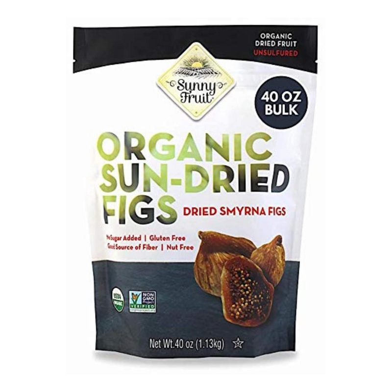 Organic Dried Smyrna Figs 40oz – Tender & Juicy | NO Added Sugars, Sulfurs, or Preservatives | Allergen-Friendly, Vegan, Kosher & Halal | 2.5lb Bulk Bag