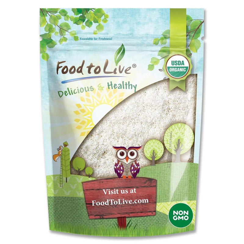 Organic Shredded Coconut 12 oz – Non-GMO, Unsweetened Flakes, Medium Shreds, Kosher, Vegan – Bulk, No Sulfites, Rich in Fiber – Ideal for Baking & Topping
