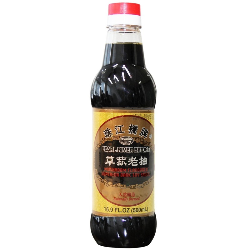 Pearl River Bridge Mushroom Flavored Dark Soy Sauce 16.9 oz – Plastic Bottles