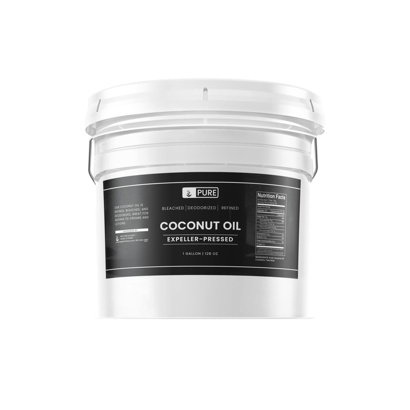 Pure Original Coconut Oil (1 Gallon) – Hexane-Free, Gluten-Free, Non-Hydrogenated – 128 Fl Oz