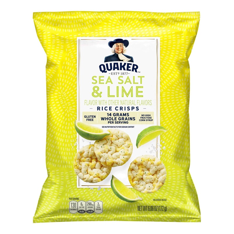 Quaker Rice Crisps Sea Salt & Lime 6.06 oz – Crunchy Snack (Pack of 1)