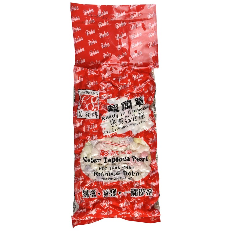 Rainbow Tapioca Pearls Boba Bubble Tea 2.2 lb by ADHealthyway – 2.2 lb Pack – Authentic & Colorful Bubble Tea Tapioca