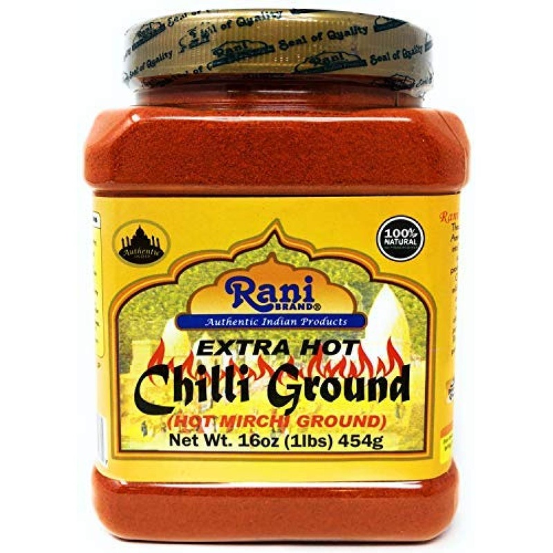 Rani Extra Hot Chilli Powder 16oz – All Natural, Vegan, Gluten-Friendly | Indian Spice in 454g PET Jar