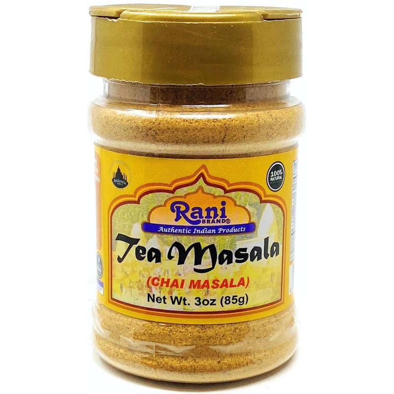 Rani Tea Masala Indian Spice Blend 3oz PET Jar – All Natural, Vegan, Gluten Friendly – Salt & Sugar Free, NON-GMO, No Colors – Indian Origin Tea Masala 3 Ounce