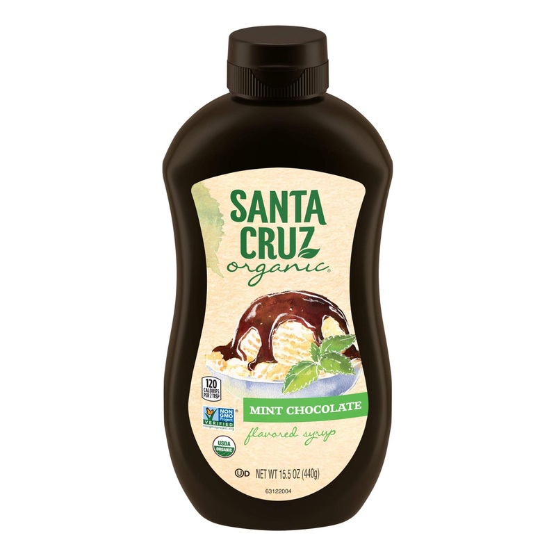 Santa Cruz Organic Mint Chocolate Syrup – 15.5 oz | Natural Flavors