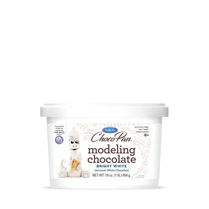 Satin Ice ChocoPan Bright White Modeling Chocolate – 1 Pound