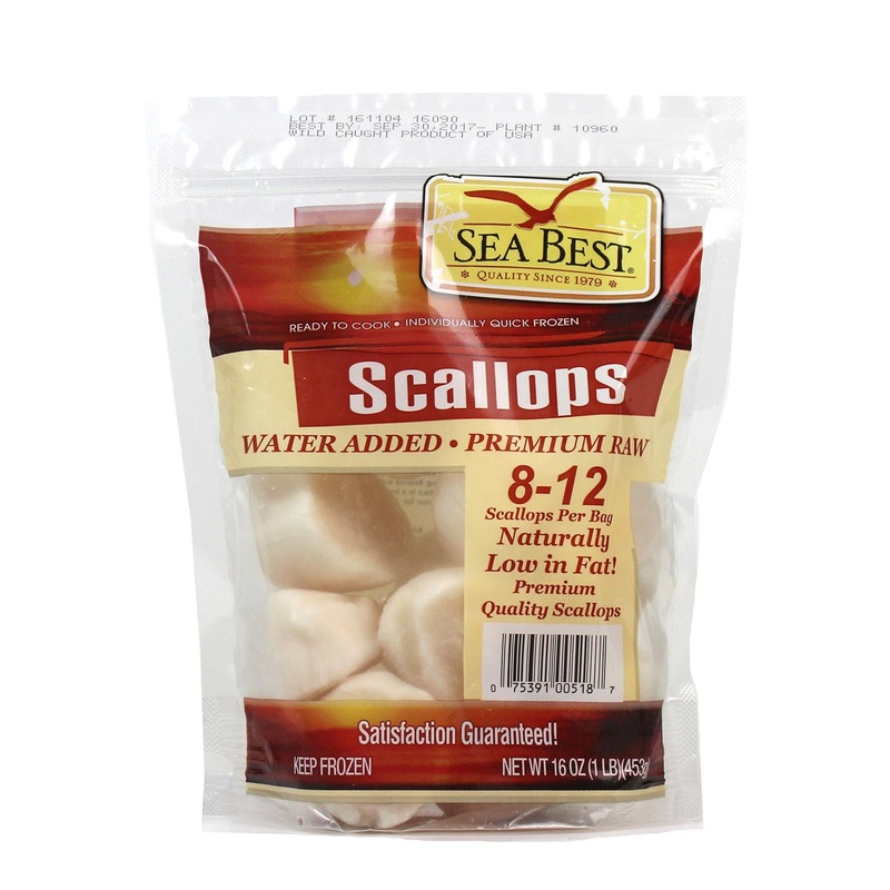 Sea Best 8/12 Colossal Scallops – 16 oz | Premium Quality Seafood