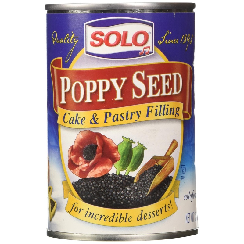2 Pack Solo Poppy Seed Cake & Pastry Filling – 12.5 oz Cans – Premium Quality