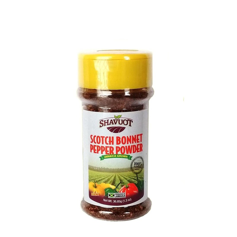 Shavuot Jamaican Scotch Bonnet Pepper Powder 1.3oz – Authentic Spice Blend (Pack of 1)