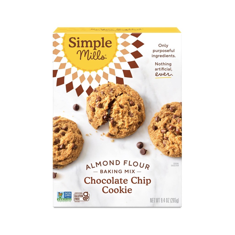 Simple Mills Almond Flour Chocolate Chip Cookie Dough Mix – Gluten Free & Plant Based – 9.4 Ounce