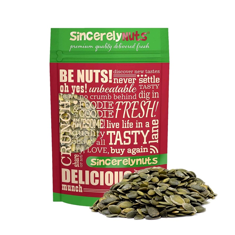 Sincerely Nuts Raw Unsalted Shelled Pepitas Pumpkin Seeds – Healthy Antioxidant Snack | Vegan, Kosher, Gluten Free | High Protein Bulk 5lb Bag