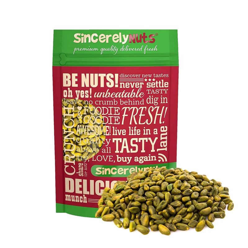 Sincerely Nuts Roasted Unsalted Pistachio Kernels – No Shell, Healthy Snack for Kids & Adults – 2lb Bag | Low Sodium, Vegan, Kosher & Gluten Free