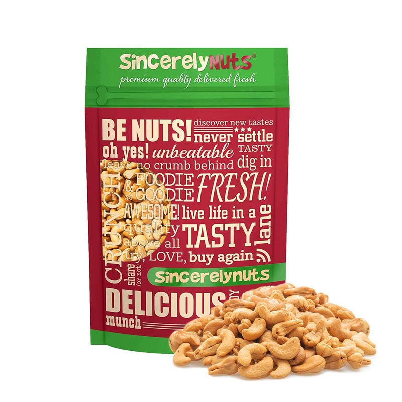Sincerely Nuts Roasted Unsalted Whole Cashews – High Protein Everyday Snack – Vegan Keto Kosher – 2lb Gourmet Quality Bag
