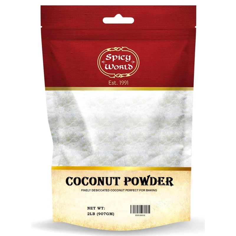 Spicy World Desiccated Coconut – 2lb Unsweetened Fine Shred | Premium Quality