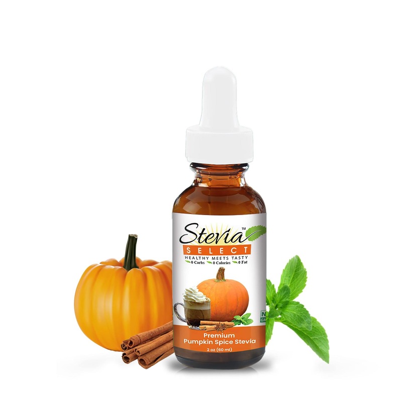 Stevia Select Pumpkin Spice Liquid Stevia Drops – 2 Oz | Zero Calorie Sweetener Extracted from Sweet Leaf | Keto Friendly & Sugar-Free