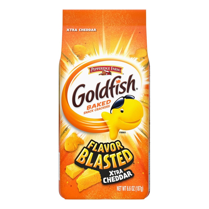 Goldfish Flavor Blasted Xtra Cheddar Snack Crackers 6.6 oz Bag