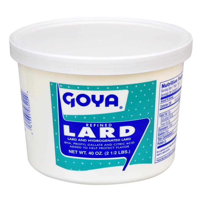 Goya Manteca Refined Lard 2.5 lb – Premium Cooking Fat for Authentic Flavor