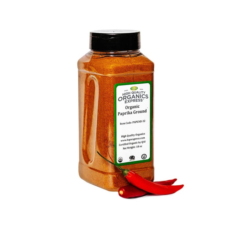 HQOExpress Organic Paprika 18 oz. Chef Jar | Premium Quality Spices