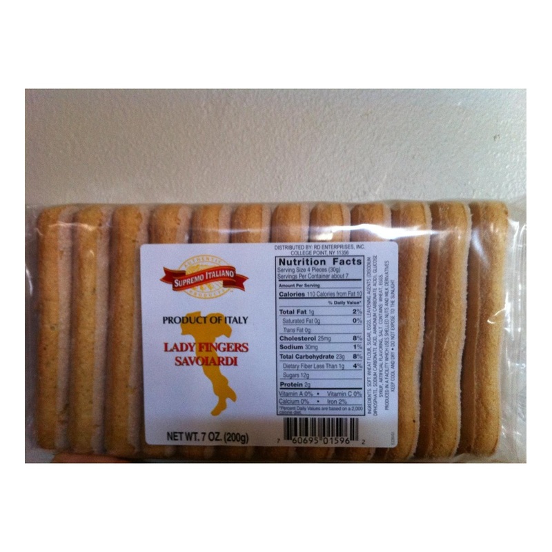 Supremo Italiano Savoiardi Lady Fingers 7-Ounce Packages – Product of Italy (Pack of 2)