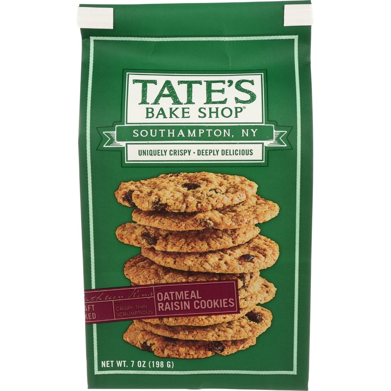TATES Oatmeal Raisin Cookies – 7 oz | Delicious and Chewy Treats