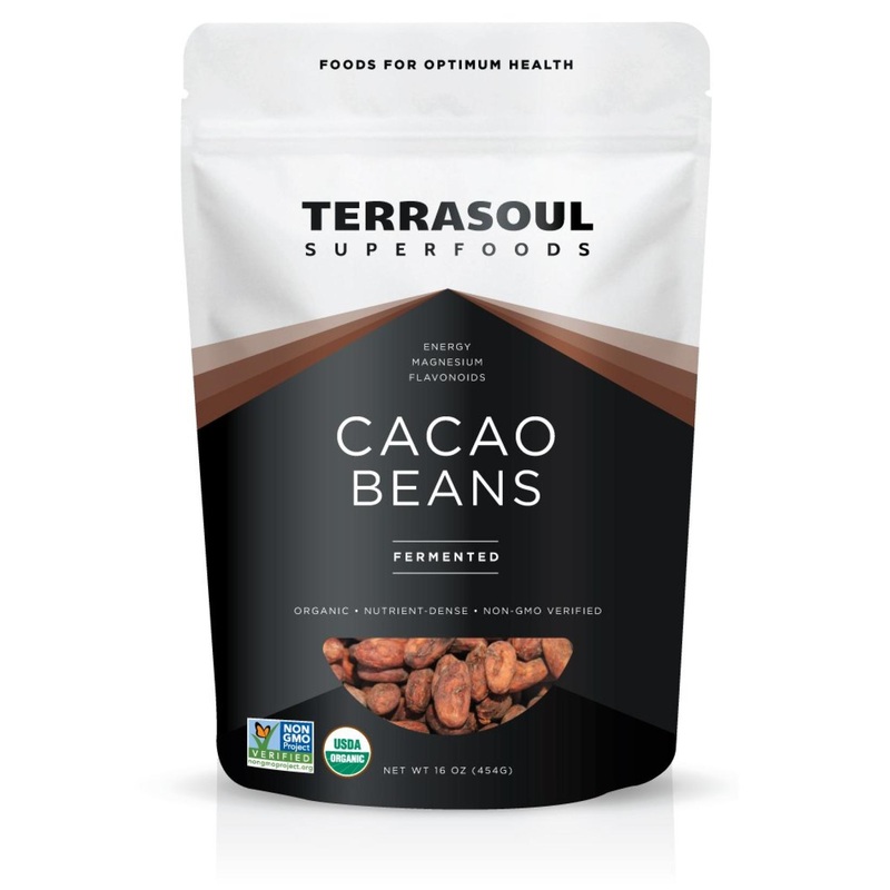 Terrasoul Superfoods Organic Criollo Cacao Beans 1lb – Raw & Pure