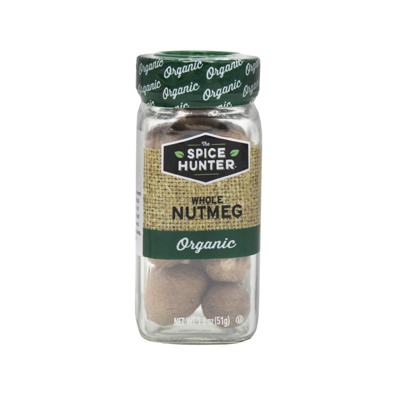 The Spice Hunter Organic Nutmeg Whole 1.8 oz. Jar – 1.8 Ounce (Pack of 1)