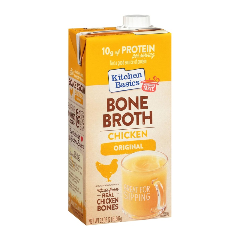 Kitchen Basics Original Chicken Bone Broth – Keto Friendly – 32 fl oz