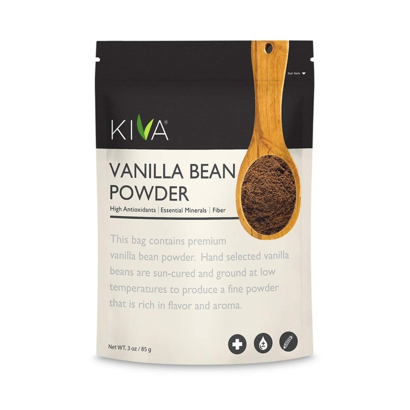 Kiva Premium Vanilla Bean Powder – Gourmet Madagascar Bourbon | RAW Vegan & All Natural | 3 oz