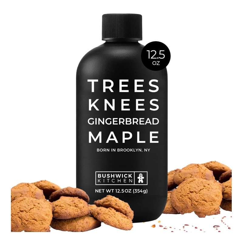 Trees Knees Gingerbread Maple Organic Maple Syrup | Winter Spices | Gluten-Free | Paleo & Vegan | 12.5 oz Bottle