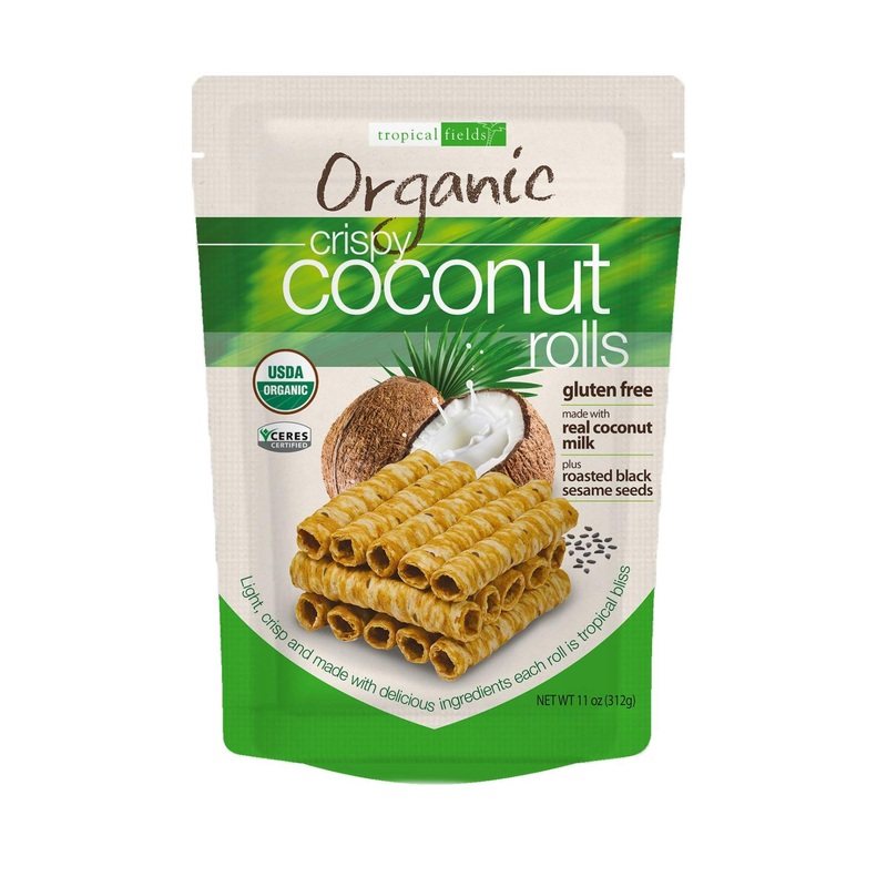 Tropical Fields Organic Crispy Coconut Rolls 11 Oz – Delicious Coconut Snack