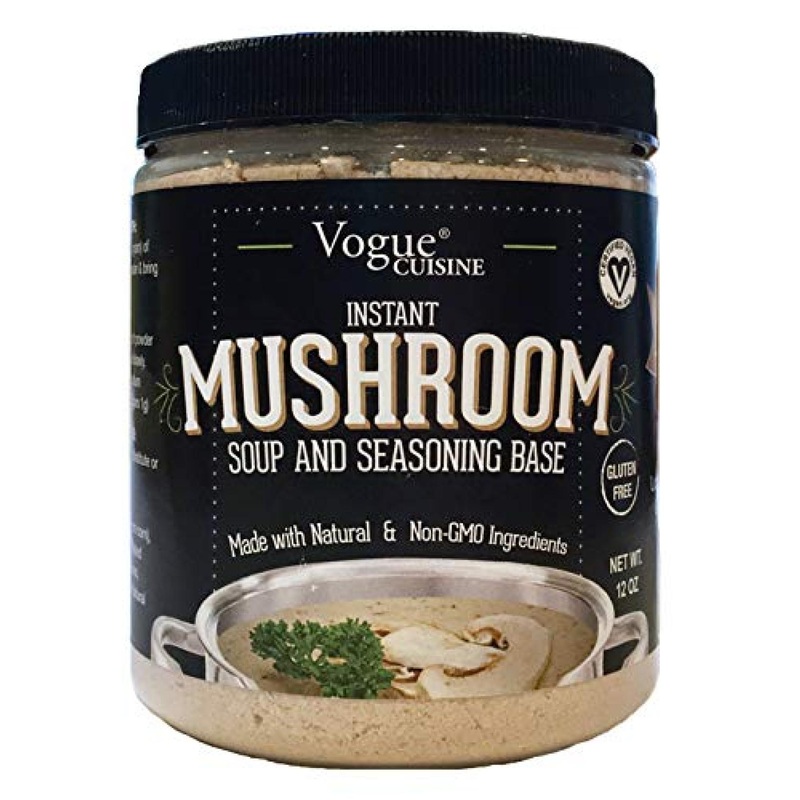 Vogue Cuisine Mushroom Soup Seasoning Base – Low Sodium, Gluten Free – 12 oz (Pack of 1)